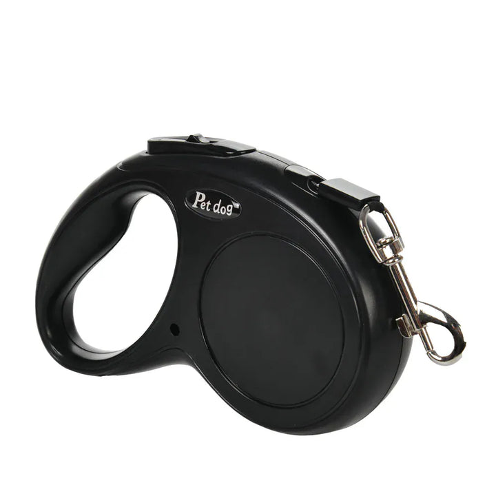 Profitez de promenades agréables avec cette laisse rétractable en nylon, offrant liberté et confort pour votre chien.