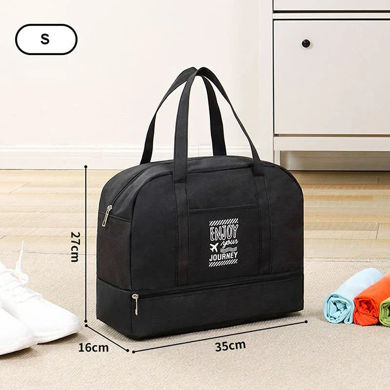 Bagage à main pliable femme chic, parfait pour un week-end mode ou un voyage d'affaires organisé.