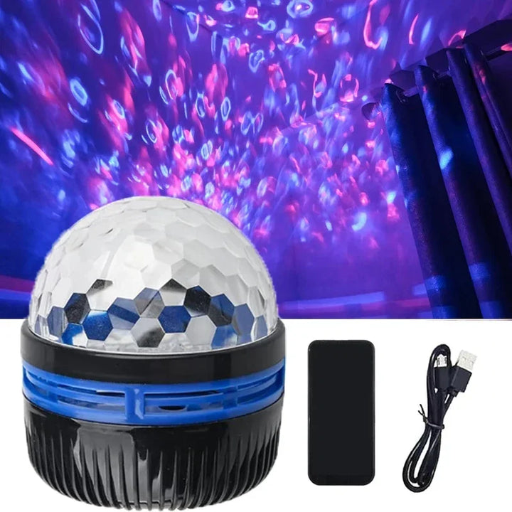 Projecteur LED RGB Polariva avec aurore boréale, plusieurs modes d'éclairage pour créer votre ambiance.
