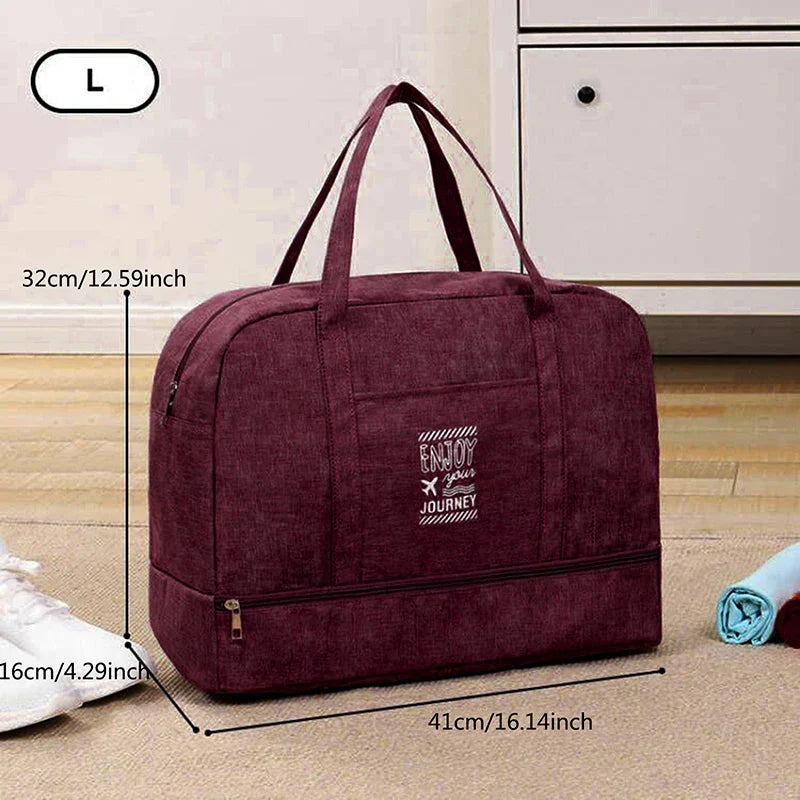 Sac de cabine femme rose, très léger et pliable, parfait pour optimiser votre bagage à main.