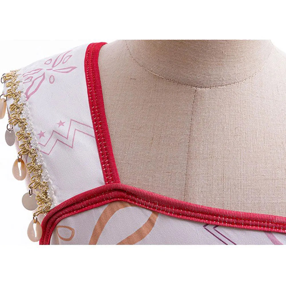 Déguisement de princesse océanique pour enfant, robe féerique et colorée inspirée des fonds marins, pour jeu imaginaire.