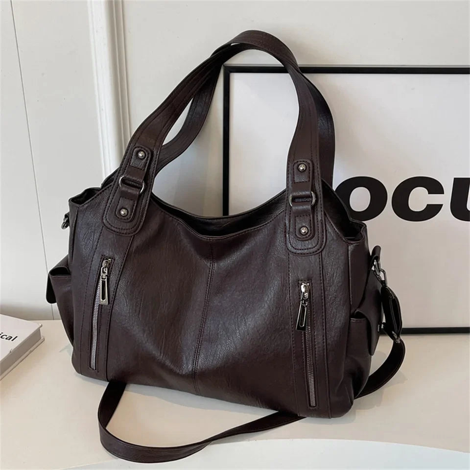 Sac cabas femme Magda en similicuir, élégant et pratique pour le quotidien organisé.