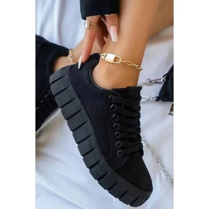 Chaussures de sport pour femmes, orthopédiques, confortables, avec semelle épaisse pour le soutien.