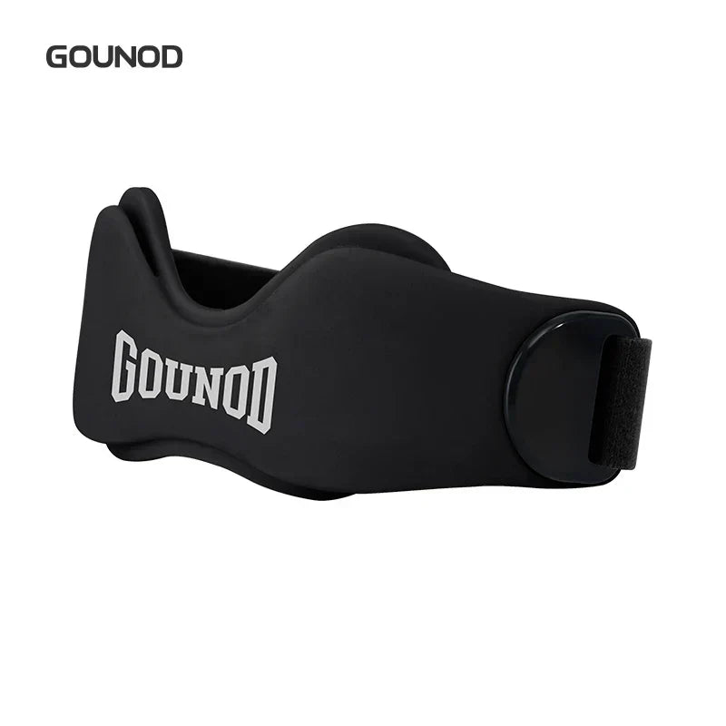 Bande de soutien genou respirante unisexe, offrant compression et stabilité patellaire pour le sport.
