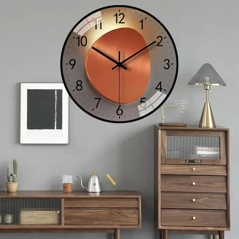 Cadran décoratif pour horloge murale ronde, grands chiffres faciles à lire, touche moderne pour la maison.