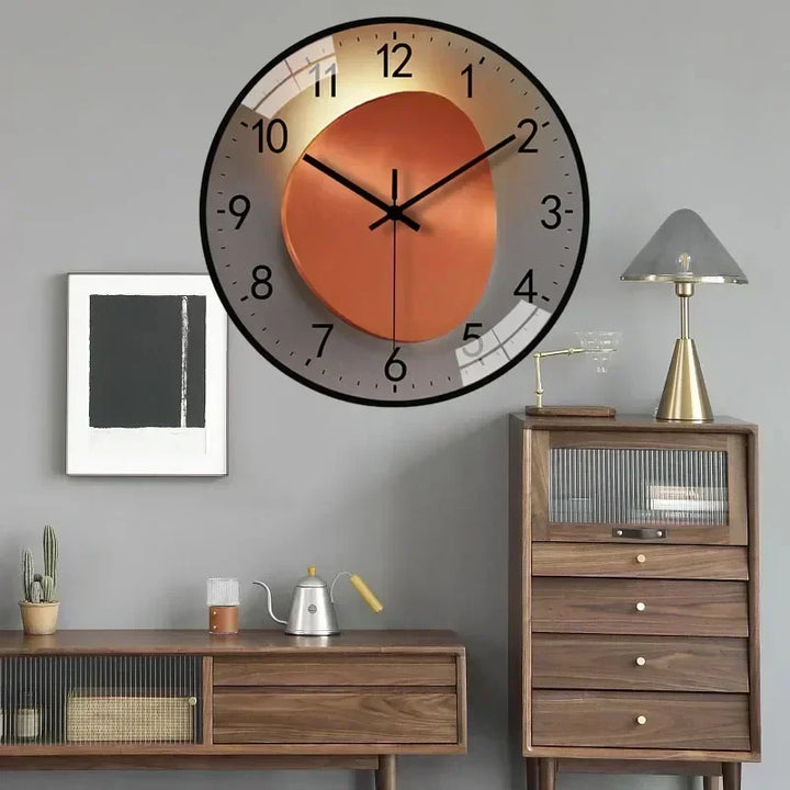 Cadran décoratif pour horloge murale ronde, grands chiffres faciles à lire, touche moderne pour la maison.