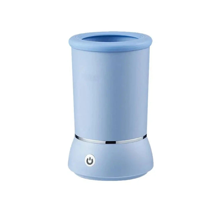 Nettoyeur de pattes portable pour chien, idéal pour l'hygiène des animaux après les promenades boueuses.