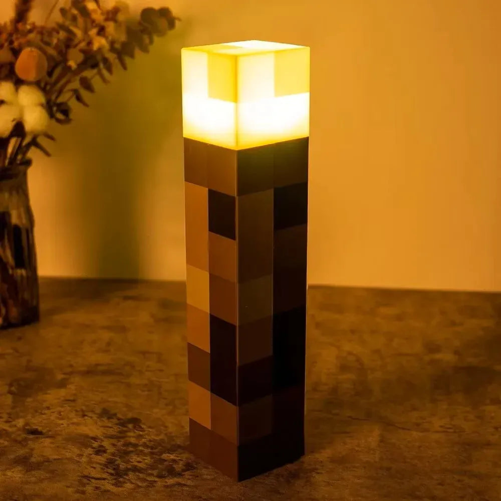 Décoration Pixel lampe LED multicolore. Veilleuse rechargeable USB pour une ambiance douce en chambre enfant.