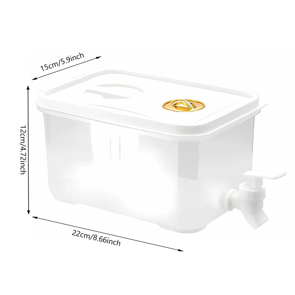 Distributeur de boissons froides AquaGlide avec robinet, parfait pour les fêtes et événements. Accès facile au jus et eau.