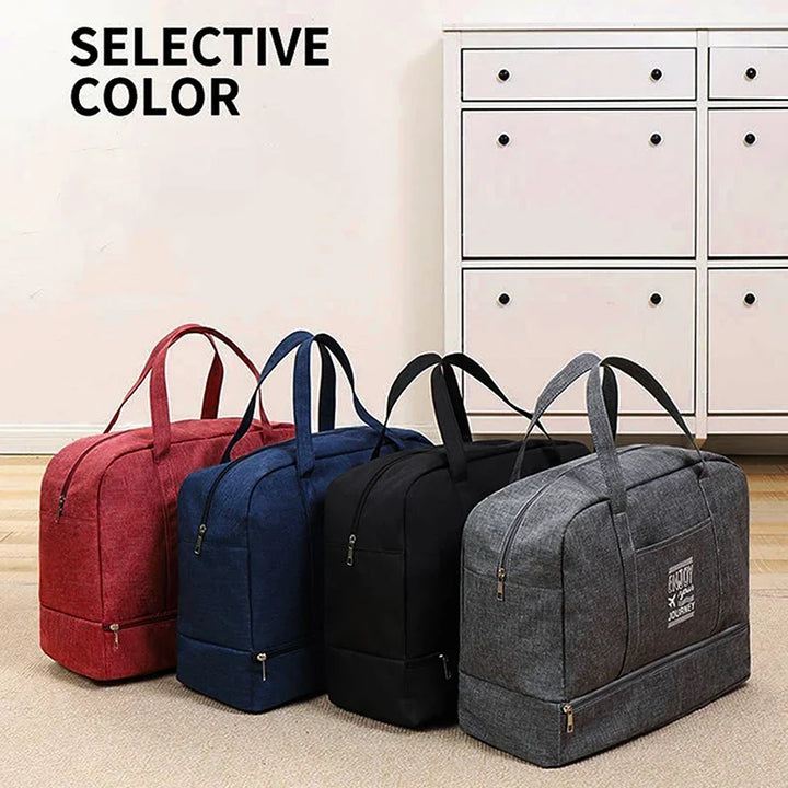 Sac week-end pliable femme élégant, parfait pour courts séjours, gym ou escapade mode.