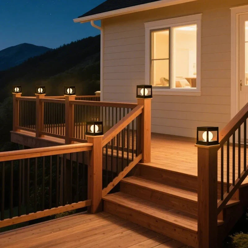 Lampe murale solaire LED pour extérieur, illumine jardin, terrasse ou entrée automatiquement.
