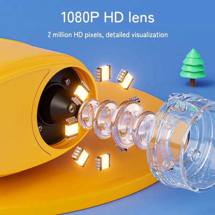 Microscope portable pour enfants, grossissement 1000X, outil d'exploration scientifique facile à utiliser partout.