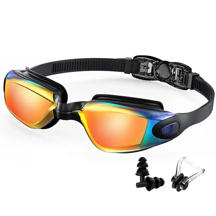 Protection UV essentielle avec ces lunettes de natation unisexes anti-buée pour l'été et la piscine.