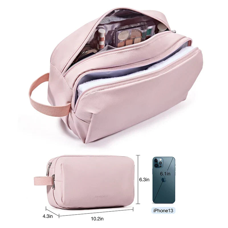 Organisateur de trousse de toilette de voyage unisexe, compact et imperméable pour tous vos produits.