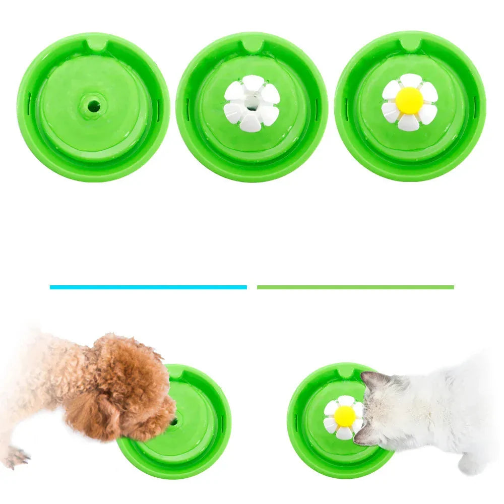 Grande fontaine à eau pour chiens et chats, distributeur automatique à capacité généreuse pour hydratation continue.