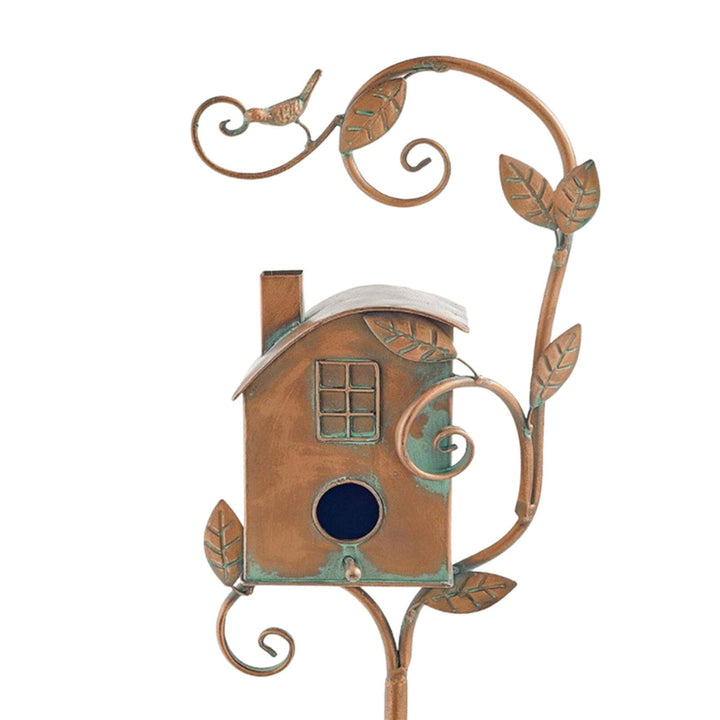 Nichoir en bois naturel, style boisé. Décoration jardin unique pour attirer les oiseaux et embellir votre extérieur.