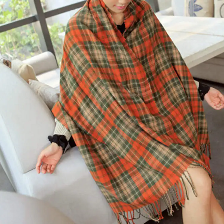 Accessoire hiver mode: écharpe luxueuse et élégante, offrant chaleur et confort aux femmes.