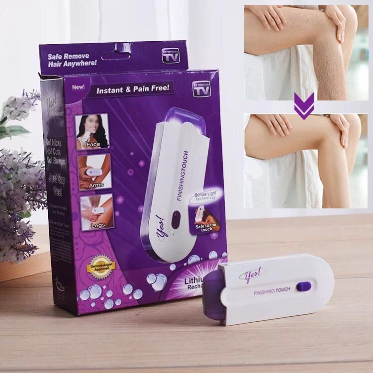 Épilateur corporel indolore à induction pour peau douce, appareil d'épilation portable et rechargeable femme.