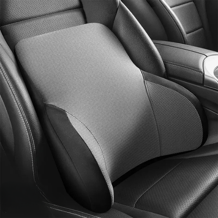 Confort longue durée: coussin lombaire Drive Ease pour voiture, soutien ergonomique du dos.