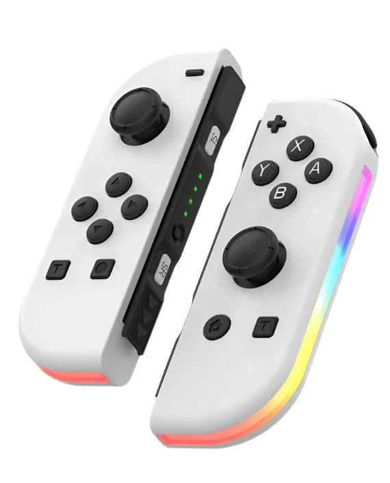Contrôleur Bluetooth LED pour Switch, conception ergonomique et sans fil pour des sessions de jeu prolongées.
