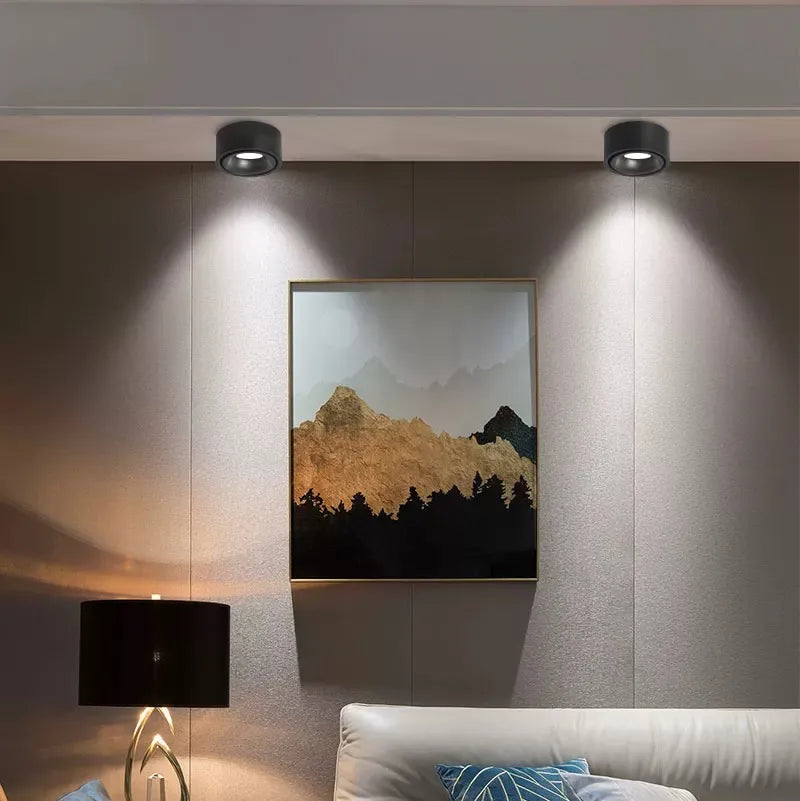 Lumière LED puissante et anti-éblouissement, spot encastré moderne, idéal pour un éclairage intérieur de qualité.