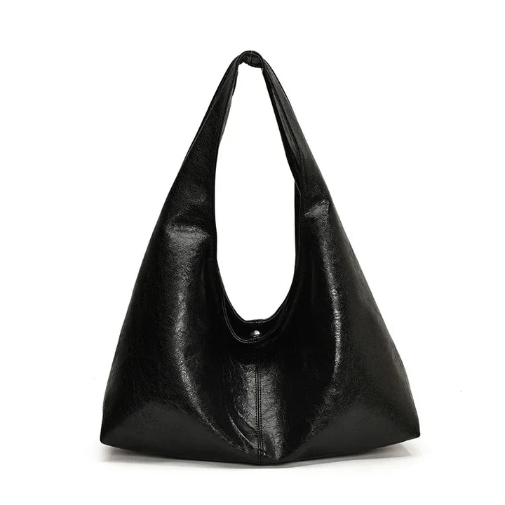 Sac à main hobo bordeaux en similicuir, design slouchy, ultra confortable et chic.