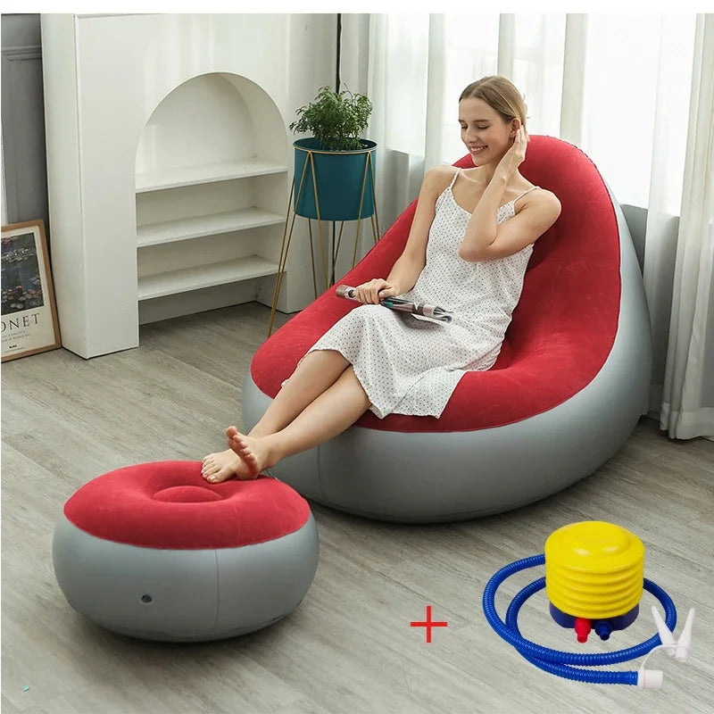 Mobilier gonflable pliable offrant un confort ultime pour intérieur et extérieur rapide.