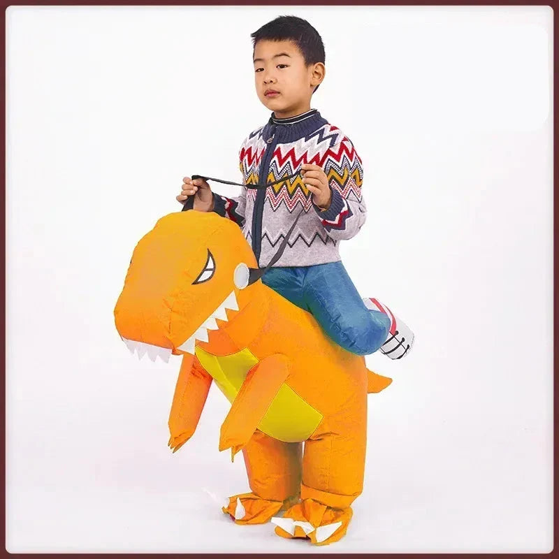 Déguisement dinosaure gonflable, une idée cadeau originale pour enfant et adulte.