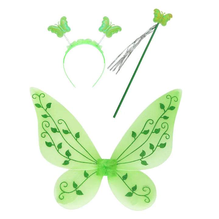 Magnifique déguisement Fée Clochette vert pailleté pour fille, pour des rêves enchantés et des fêtes inoubliables. Costume enfant.