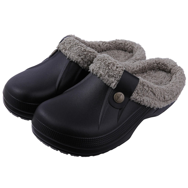 Sabots en EVA, doublure fourrure LuxuraFleece, imperméables et antidérapants pour l'hiver.