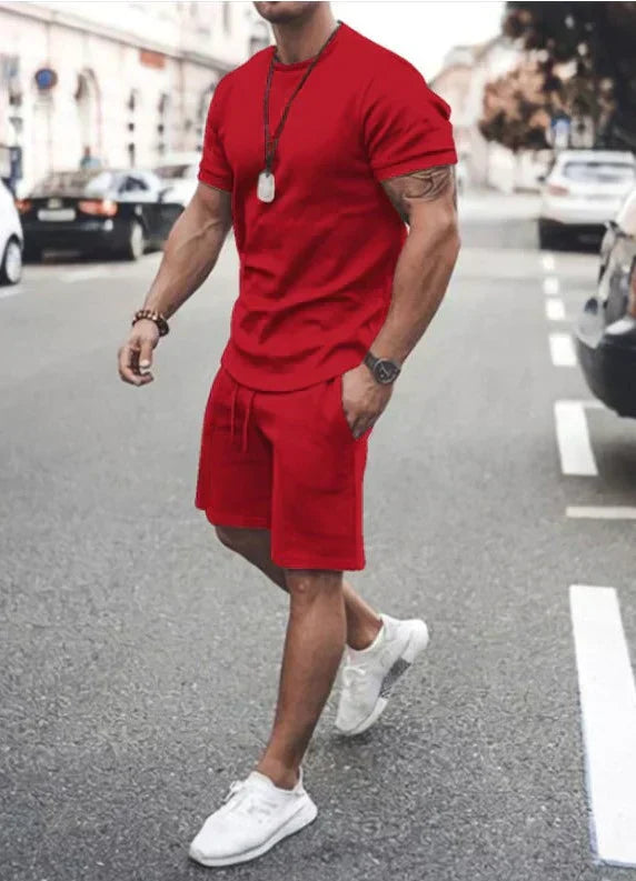 Tenue homme Ethan : chemise et short légers, élégance décontractée pour l'été.