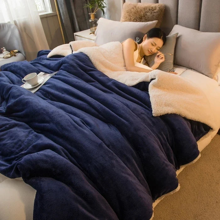 Housse de couette d'hiver polaire, parfaite pour les soirées froides, un vrai cocon de chaleur et douceur.