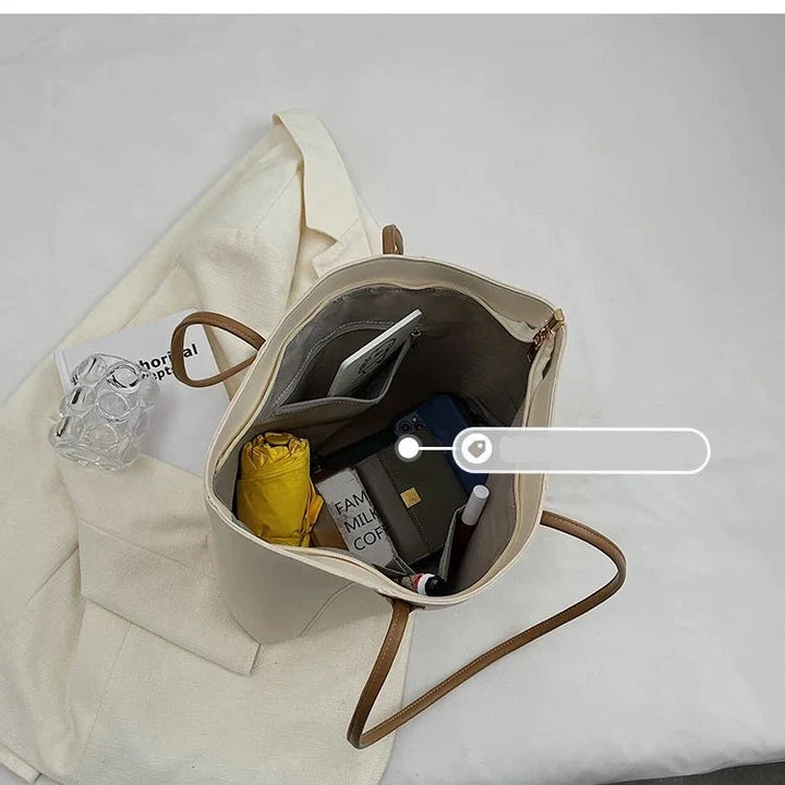 Sac épaule élégant pour jeune femme, idéal pour le lycée et les études, en similicuir résistant et mode.