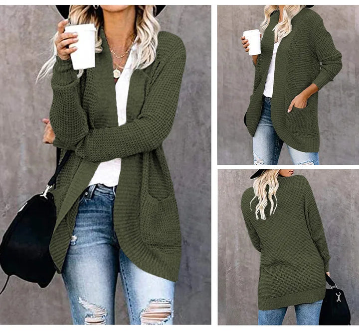 Gilet long femme, confortable et élégant. S'adapte à toute tenue quotidienne automne-hiver. Casual chic assuré.