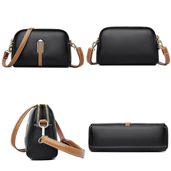 Sac cuir vegan femme, design épuré, couleur verte, parfait pour toutes occasions.