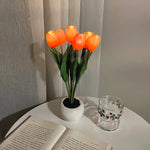Tulipe orange à 6 têtes