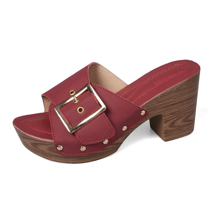 Sandales plateforme femme, talons compensés élégants, chaussures confortables pour la mode été.