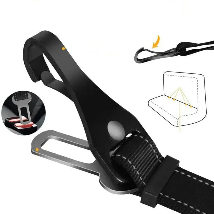 Sangle ajustable et confortable, cette ceinture harnais voiture chien offre sécurité et bien-être à votre compagnon.