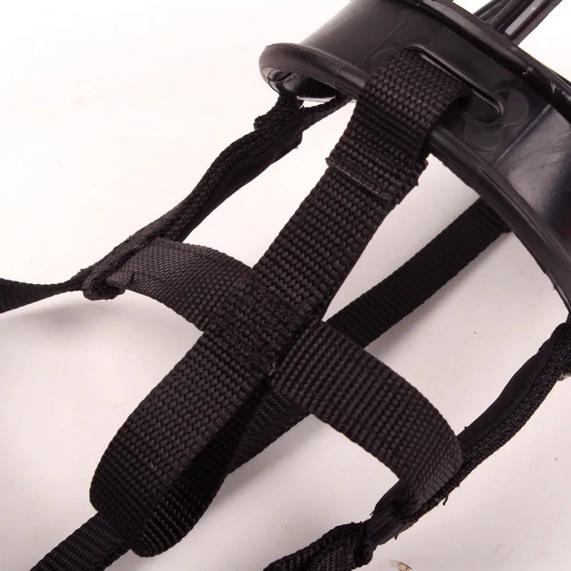 Muselière en silicone pour chien, résistante et facile à ajuster. Parfaite pour le dressage et la promenade.