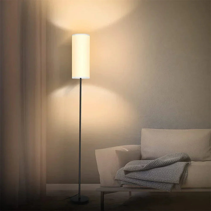 Lampadaire LED dimmable moderne, éclairage doux et élégant pour salon ou chambre. Design contemporain.