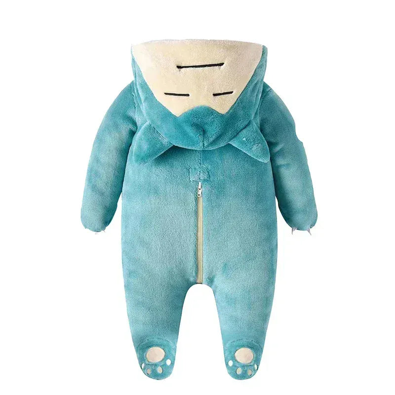 Grenouillère bébé Ronflex confortable en flanelle, un pyjama doux et chaud pour déguisement ou détente.