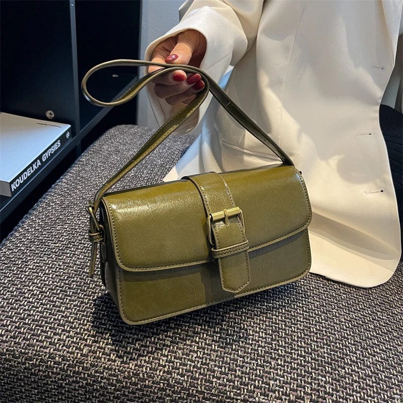 Sac besace femme élégant, en cuir PU, idéal pour le quotidien, accessoire mode chic et pratique.