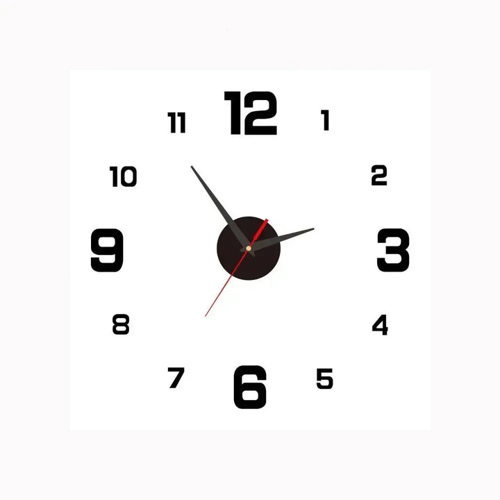 Horloge murale élégante et silencieuse, style classique, parfaite pour une chambre ou un bureau.