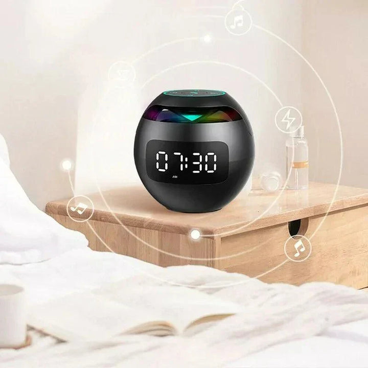 Lampe de nuit LED et réveil audio Bluetooth pour chambre, ajout décoratif et fonctionnel à votre intérieur.