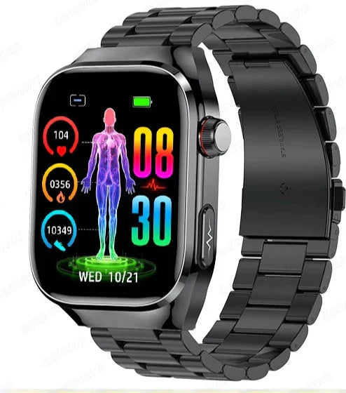 Montre connectée unisexe, robuste et étanche. Idéale pour le sport, fitness et suivi extérieur.
