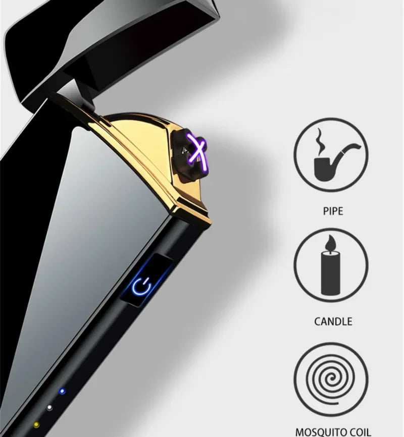 Allume-feu électronique avancé, résistant au vent, rechargeable via USB.