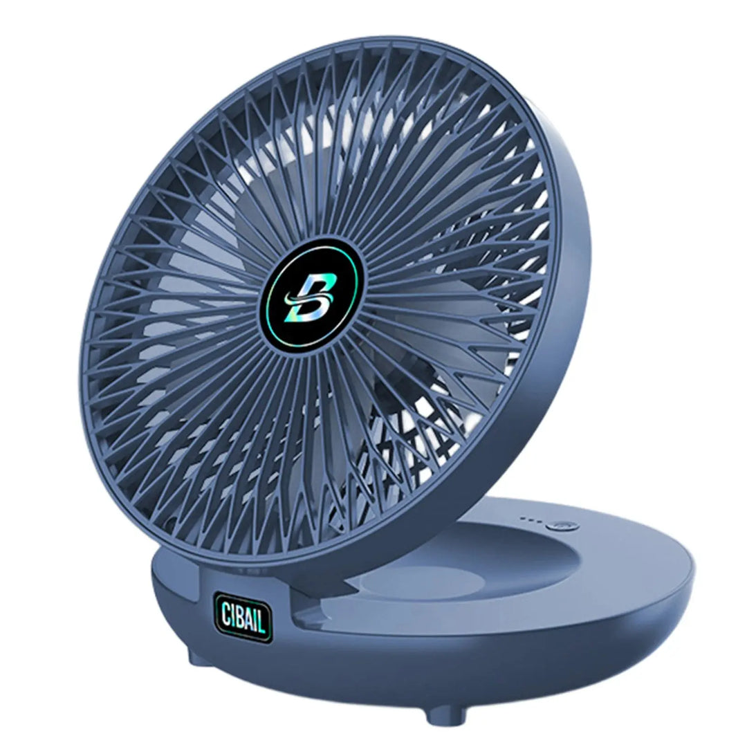 Ventilateur portable rechargeable et pliable. Facile à installer au mur ou sur un bureau. Rafraîchisseur d'été.