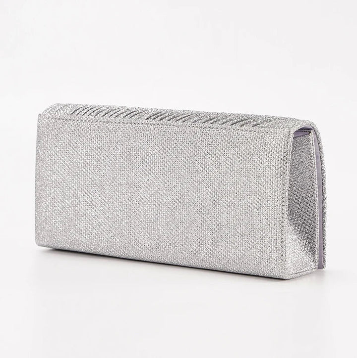 Mini sac à main élégant pour femme, avec des paillettes lumineuses pour un look de soirée chic.