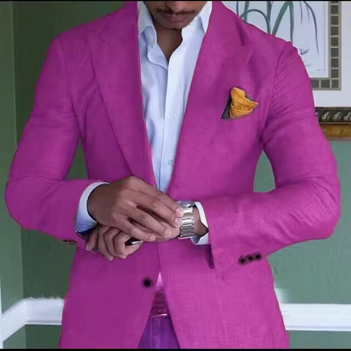 Blazer homme à carreaux gris, coupe ajustée. Veste élégante pour un style audacieux et décontracté chic.