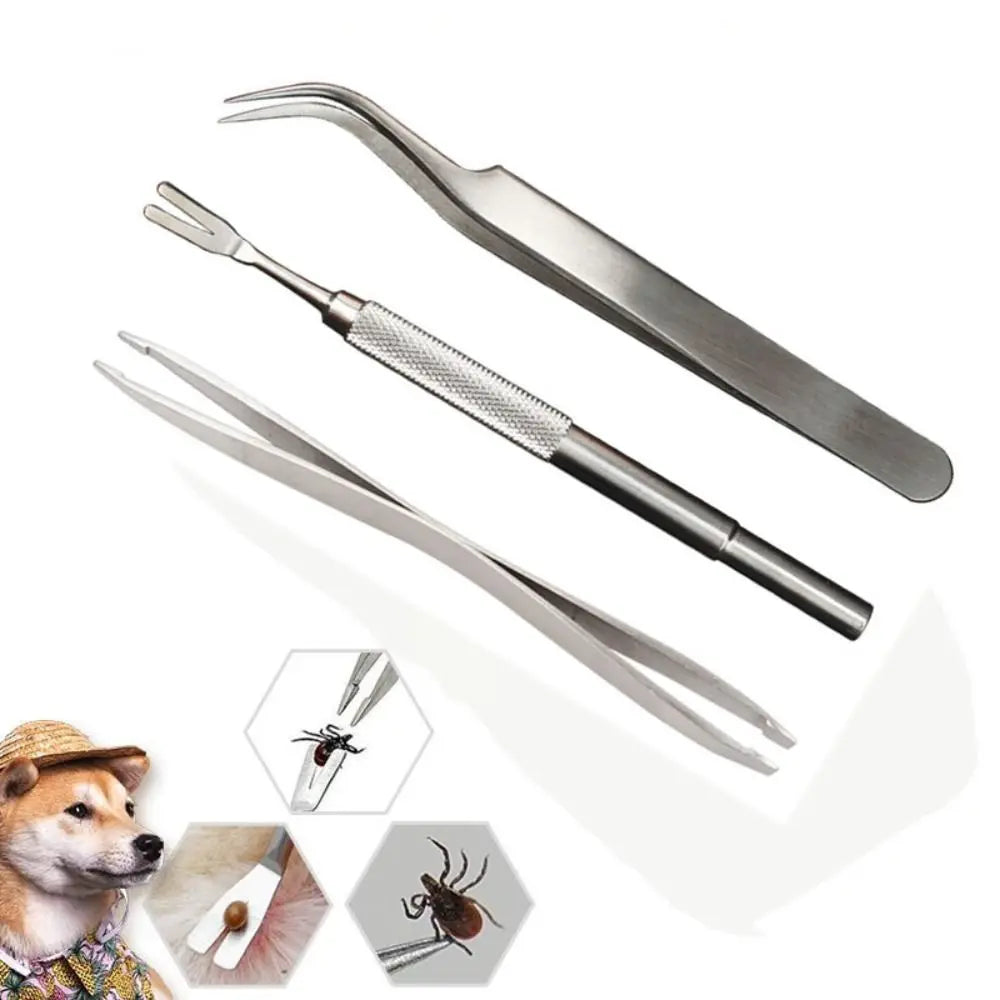 Pince anti-tiques ergonomique pour chiens et chats, facile à utiliser, retire les tiques petites et grandes sans douleur.